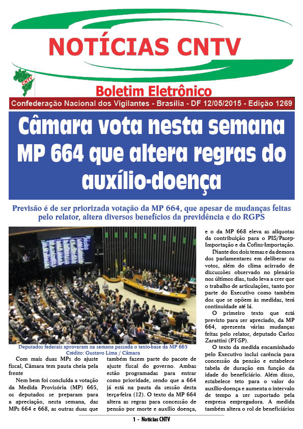 Boletim eletrônico 12/05/2015