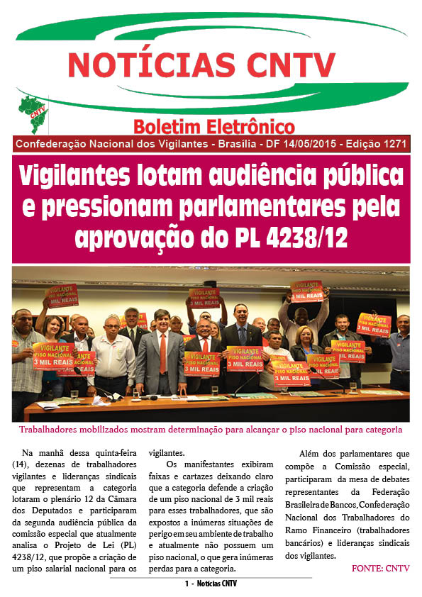 Boletim eletrônico 14/05/2015