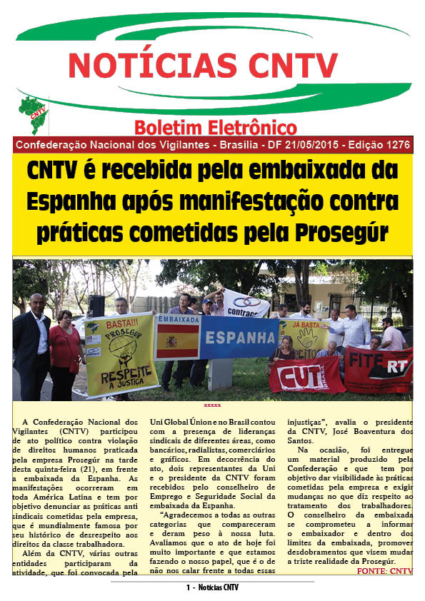 Boletim eletrônico 21/05/2015