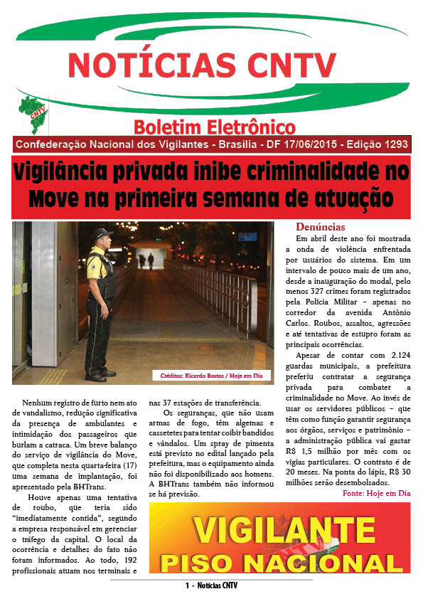 Boletim eletrônico 17/06/2015