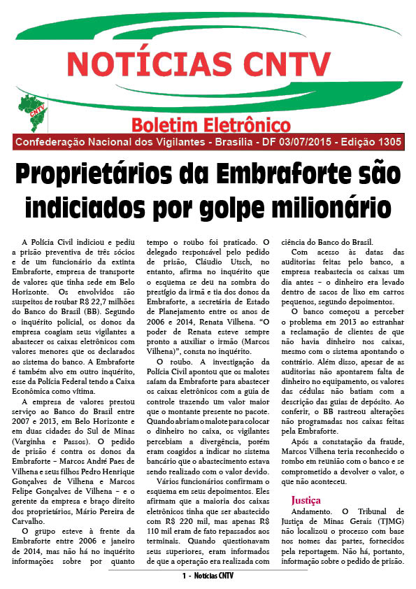Boletim eletrônico 03/07/2015
