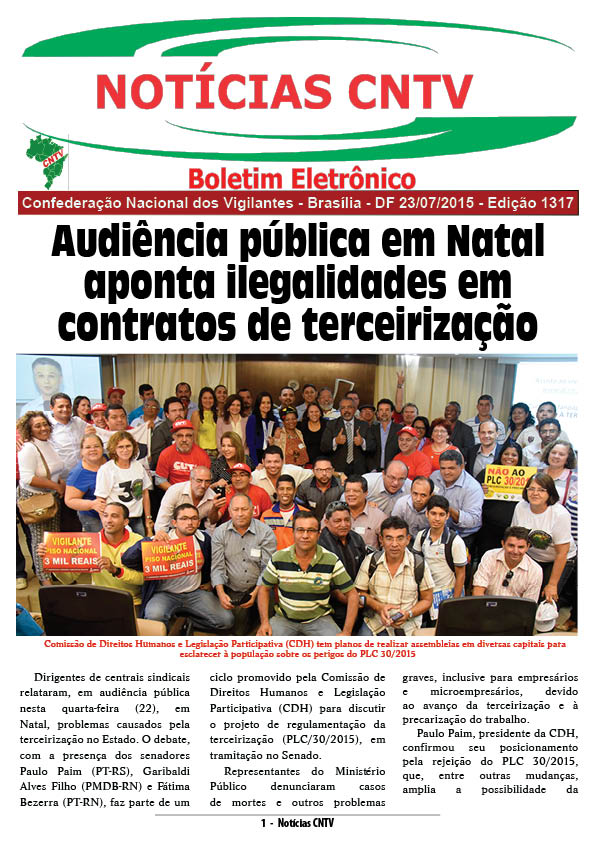 Boletim eletrônico 23/07/2015