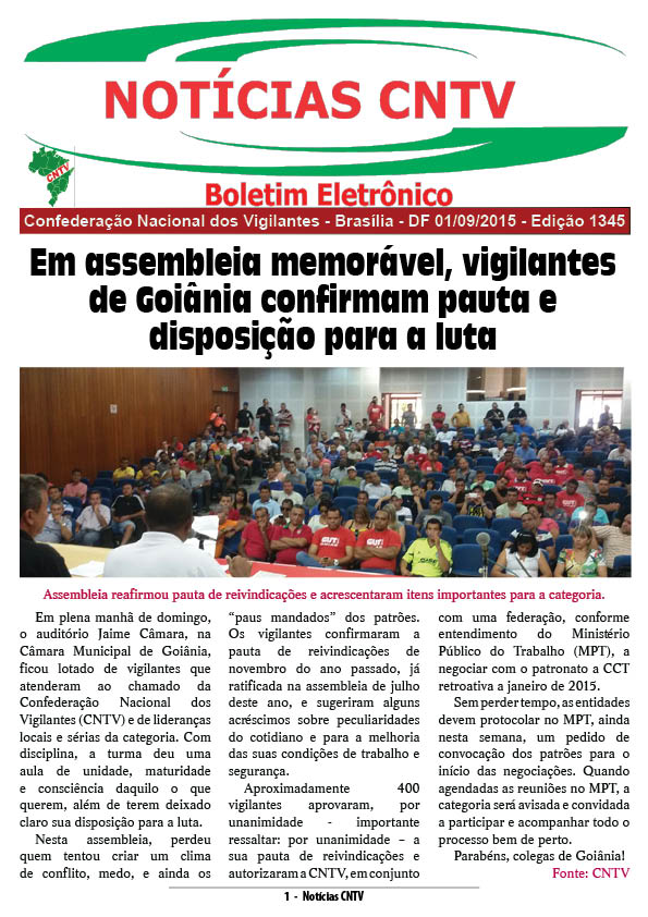 Boletim eletrônico 01/08/2015