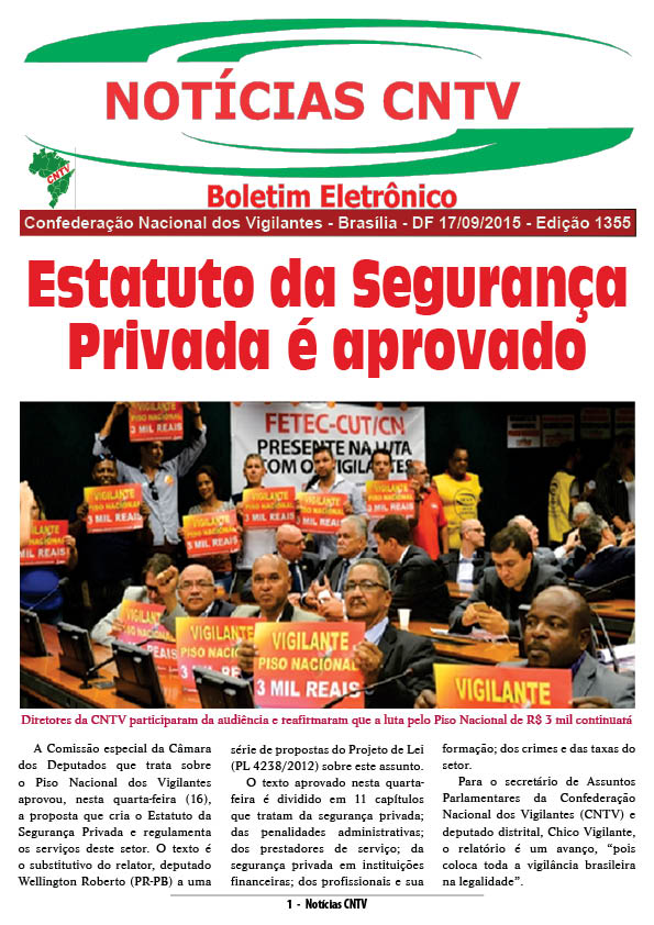 Boletim eletrônico 17/09/2015