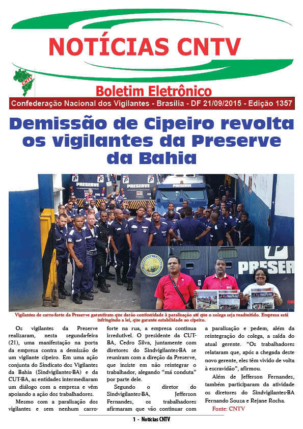 Boletim eletrônico 21/09/2015
