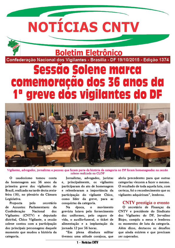 Boletim eletrônico 19/10/2015
