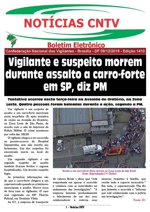 Boletim eletrônico 09/12/2015